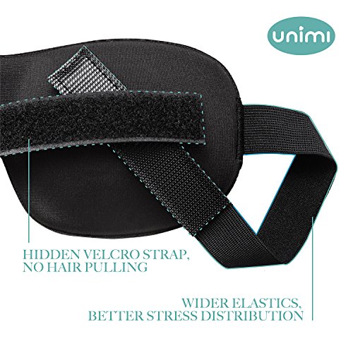 Unimi Sleep Mask for Woman and Man, Upgraded Contoured 3D Eye Mask Eye Cover, Comfortable