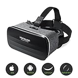 HAMSWAN 3D VR Headset, 3D VR Glasses Virtual Reality Headset for 3D Movies and Games - Light Weight VR Goggles Compatible with iOS, Android and Other Phones within 4.0-6.0 Inch