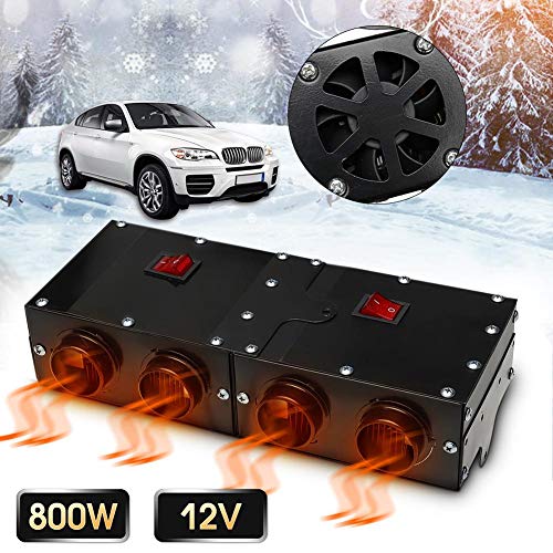 S WIDEN ELECTRIC 12V 800W Car Vehicle Fan Heater, Heating Warmer Windscreen Defroster Demister Fan Car Heater Windshield De-Icers