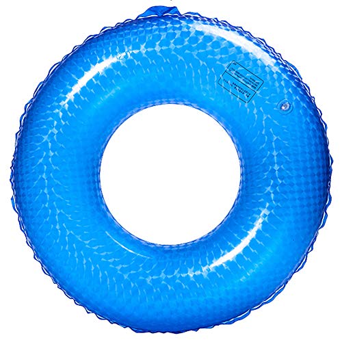 AiLike 4D Inflatable Swim Ring Swim Tube Pool Training Aid Beach Water Fun for Children Adults (Blue, 70# - Inner Dia: 10.04"; Age: 8-12 yrs)