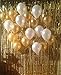 Adorox Metallic Silver Gold Rainbow Foil Fringe Curtains Party Wedding Event Decoration (Metallic Gold)