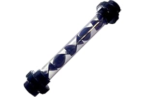 CBTLYSK 1.5 inch Static Mixer for Gas-Liquid Mixing, Water-fertiliser Mixing Equipment, PVC Static Mixer Acid and Alkali Resistant (Transparent, 1-1/2inch)