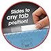 Smead Easy Slide Tab, 1/3-Cut, Clear, 18 Per Pack (64626), Pack of 1
