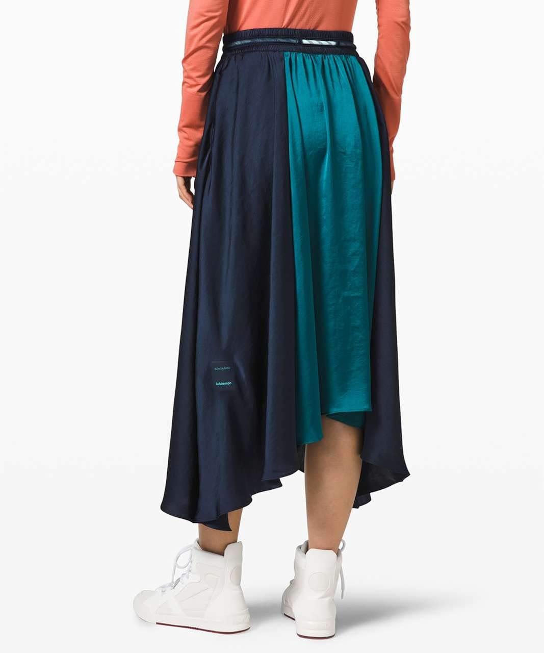 LULULEMON X ROKSANDA Face Forward Skirt (True Navy/Emerald/Frost) …, Large at  Women’s Clothing store