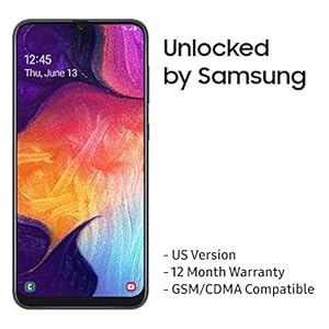 Samsung Galaxy A50 US Version Factory Unlocked Cell Phone with 64GB Memory, 6.4″ Screen, Black, [SM-A505UZKNXAA]