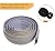 2 Pack overfloor Cord/Cable Protector (20ft)- 3 Cord Channels, Fastening Wire Organizer - Easy to Install (20 ft, Black)