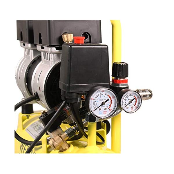 WELDINGER FlÃ¼ster Kompressor FK 65 pro 750 W 90 l Luftabgabe innenbeschichteter Tank 9 bar max. – Bild 4