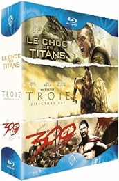 Coffret Blu Ray Le Choc Des Titans + 300 + Troie