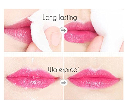 Lavany Women Lipstick,Crystal Jelly Lipstick Beauty Bright Flower Magic Temperature Change Color Lip Makeup Tools for Women (Red)