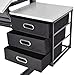 Tangkula Drafting Table Art & Craft Drawing Desk Art Hobby Folding Adjustable w/Stool and Drawers Craft Station (White with 3 Drawers)