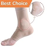 Povihome Elasticated Malleolar Sleeve with Two Gel Pads for Ankle Bone Cushioning & Protector