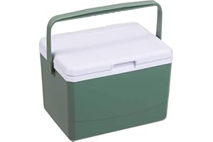 Insulated Hard Cooler Lunch Box 5L, Large Capacity Portable Cooler with Handle Leak-Proof for Camping Picnic Beach