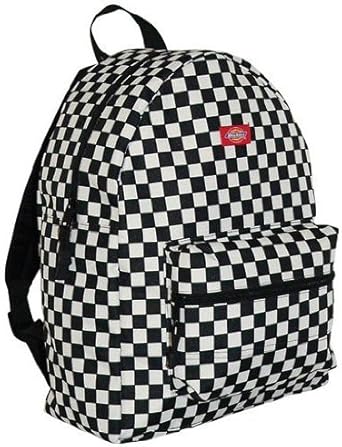 dickies black and white checkered backpack