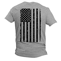 Distressed Black USA Flag - United States Men