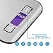 FIXBODY Digital Kitchen Scale Multifunction Food Scale, 11 lb / 5 kg,Stainless Steel,Silver (Batteries Included)