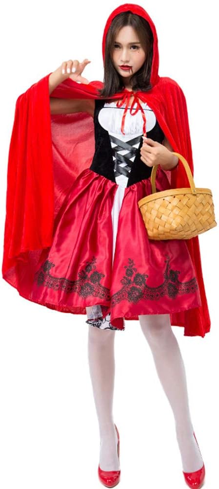 Amazon Yueei 赤ずきん コスプレ ハロウィン 仮装 レディース ワンピース マント 衣装 イベント パーティー ニーハイソックス付き 3点セット プレゼント S コスプレ 仮装 通販 Amazon Yueei 赤ずきん コスプレ ハロウィン 仮装 レディース ワンピース マント 衣装 イベント パーティー ニーハイソックス付き 3点セット プレゼント S コスプレ 仮装 通販