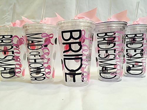 Bridal Party Tumblers, Bridal party gifts, Bachelorette party, destination wedding gifts (one tumbler)