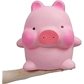 Anboor Squishies Jumbo Pig Kawaii Soft Slow Rising Scented Big Animal Squishies Stress Relief Kid Toys Pink Valentines Day