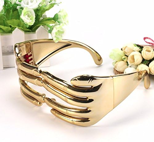 LB-Funny Finger Shaped Halloween Mask Decoration Party Costume Favors Adults Photo Booth Props Glasses (gold color)