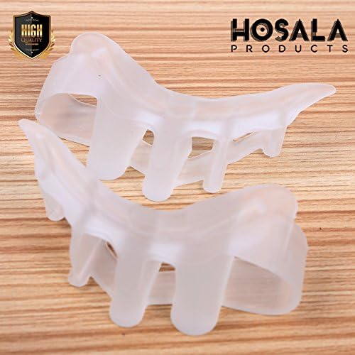 HOSALA - Toe Separator Silicone - Toe Spacers Rubber Toe Stretchers Used for Sports Activities - Yoga Practice &amp; Running for Toe Straightener Achilles Stretcher (1 pair) - Gift for DayPrime