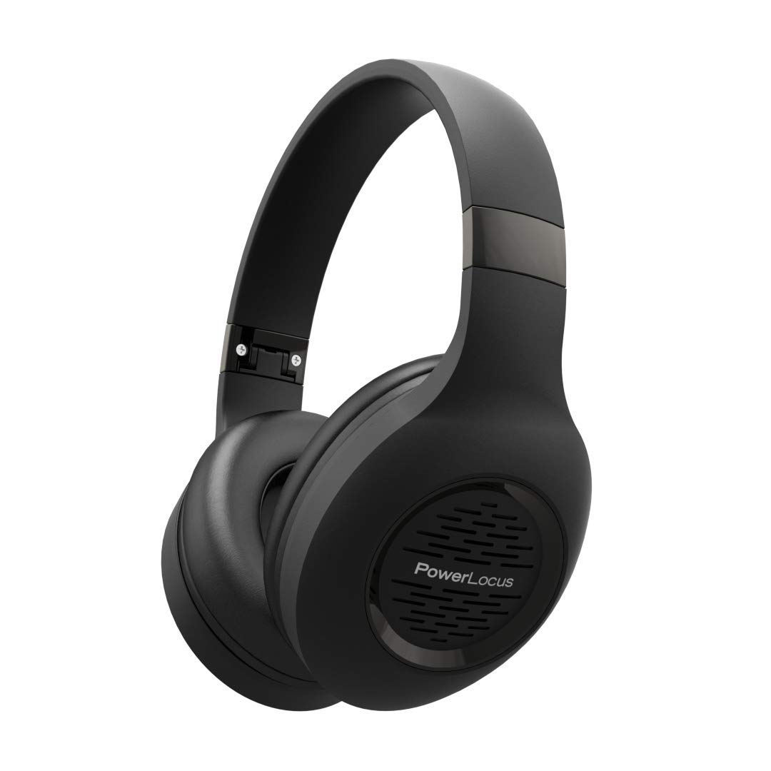 PowerLocusP4 Bluetooth Headphones Over-Ear (Black)