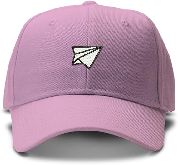 pink paper plane hat