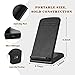 Qinoren Fast Wireless Charger, Wireless Charging Stand for Samsung Galaxy S8 S8+ S8 Plus S7 S7 Edge S6 Edge Plus Note 5 Note 7 and All QI-Enabled Devices (Not Included AC adapter)