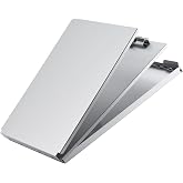 ZCZN Recycled Aluminum Storage Clipboard, Clipboard Box, Form Holder, Suitable for School, Office, Jobsite or Medical Staff, Silver