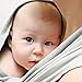 Super Soft Baby Sling Wrap Carrier -Free Adorable Baby Hat-Natural Cotton (GRAY)