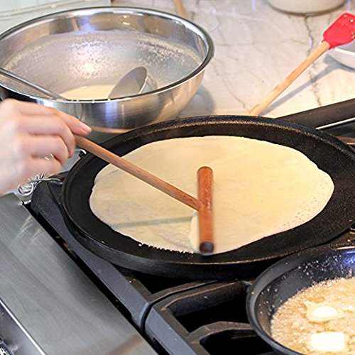 image for Sweetdecor 4 Pack Crepe Spreader and Spatula Set All Natural Beechwood