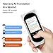 Duteri AI Voice Translator Device Support 106 Languages Two Way Instant Translation，8 Megapixels Camera for Photo Translation, Global WiFi/Hotspot, Record/Text Translator (Support Blutooth Earphone)