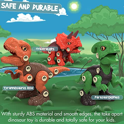 Dinosaur Toys for 3 4 5 6 7 Year Old Boys, Take Apart Dinosaur Toys