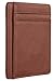 Travelambo RFID Front Pocket Wallet Minimalist Wallet Slim Wallet Genuine Leather (oil wax brown)