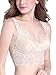 Intimate Portal Women Madison Lace Bra - Full Coverage Lightly Padded Wire Free Bralette Beige 36C