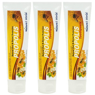 Nature's Family ネイチャーズ ファミリー ネイチャーズ ワールド プロポリス トゥースペースト 110g x 3 [並行輸入品]