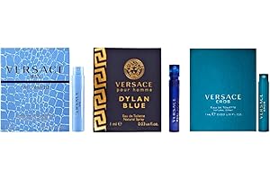 VERSACE for Men Fragrance Sample Trio - Pour Homme, Man Eau Fraiche, & Eros