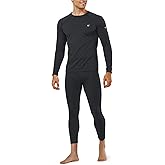 NORTHYARD Thermal Underwear for Men Long Johns Fleece Lined Base Layer Set for Winter Top Bottom with Pockets