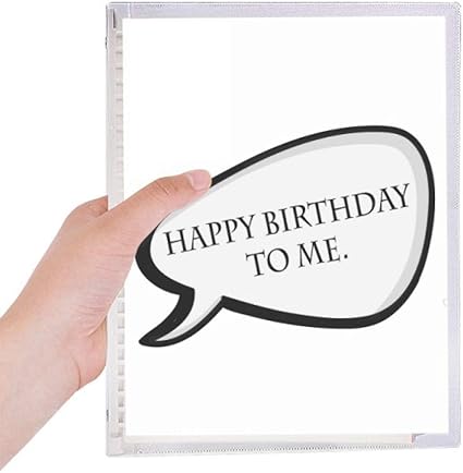 Amazon お誕生日おめでとう 硬質プラスチックルーズリーフノートノート ノート 文房具 オフィス用品