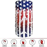 American Flag Bandana - Works as Face Mask, Headband, Neck Gaiter, Balaclava - Perfects for Running, Motorcycle Riding, Fishing, Skiing, Cycling (Gradient)