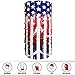 American Flag Bandana - Works as Face Mask, Neck Gaiter, Headband, Balaclava - Perfects for Running, Motorcycle Riding, Cycling, Fishing, Skiing - Breathable High Performance Microfiber (Gradient)