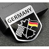 C152 Car Styling Accessories Emblem Badge Decal Sticker Racing Motorsport Germany German Flag Deutschland Volkswagen VW BENZ AUDI BMW BEAT