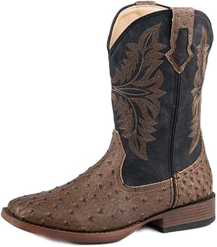 imitation ostrich boots