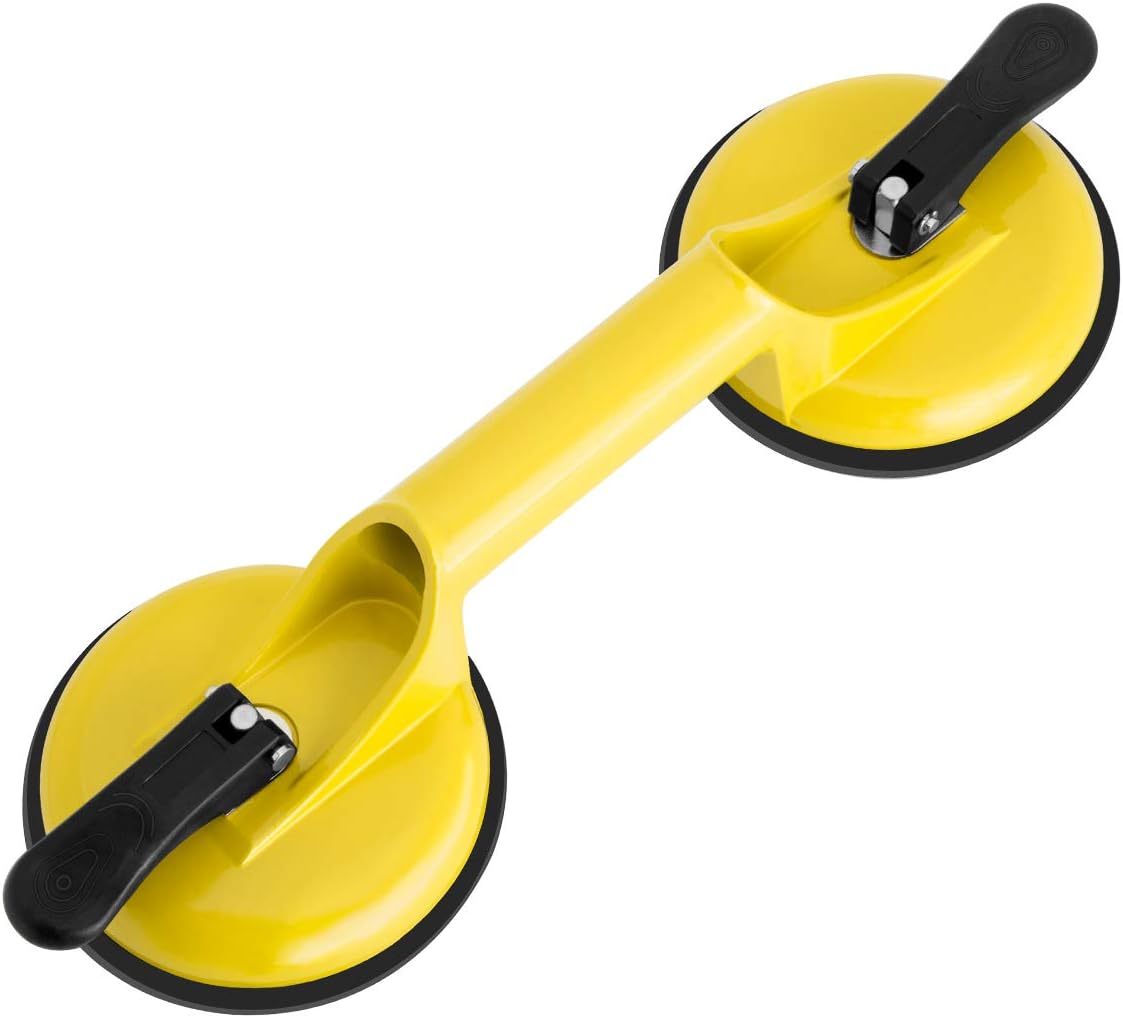 Heavy Duty Suction Cup Aluminum Vacuum Plate Double Handle Professional