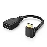 CableCreation Mini HDMI to HDMI Cable 0.5ft, 90