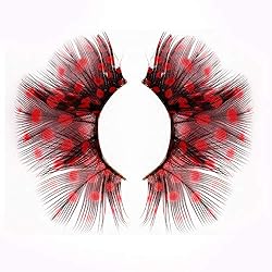 Dorisue feather eyelashes Red lashes Minnie Eyelash