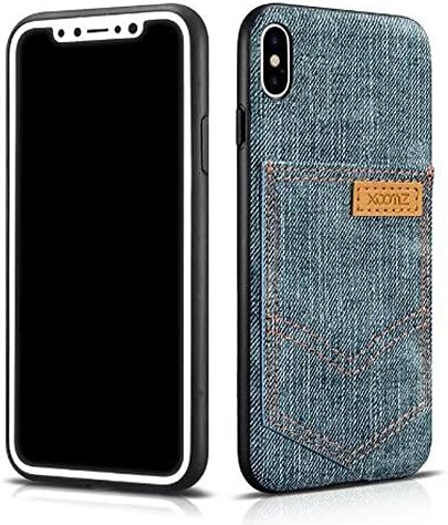 Ivachell Both For iphone X Case Denim Unisex Soft Cover For Apple I phone X iphoneX Cover