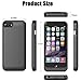 iPhone 7 Plus Battery Case, iBeek Portable 4000mAh Rechargeable Extended Battery Backup Charger Charging Case Juice Pack Power Bank Cover for Apple iPhone 7 Plus 2016 (5.5 inch) (Black)
