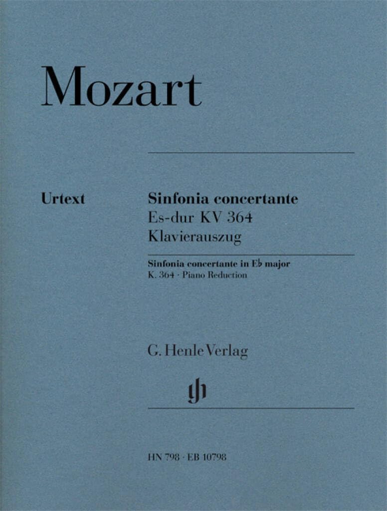 Sinfonia Concertante K. 364violin, viola and piano