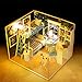 Flever Dollhouse Miniature DIY House Kit Creative Room with Furniture and Cover for Romantic Valentine's Gift(Small Dream of Great Space)
