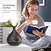 Anjou Diffuser 500ml Wood Grain Aromatherap,12 Hours of Scent with Just One Fill, Essential Oil Diffusers Cool Mist Humidifier Ultrasonic Aroma with Adjustable Mist Mode Waterless Auto Shut-Off